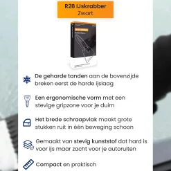 Hot IJskrabber Auto met IJsbreker - Zwart Ijskrabbers
