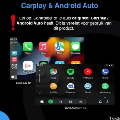 New 4-in-1 CarPlay & Android Auto Dongle Draadloze Ontvangers