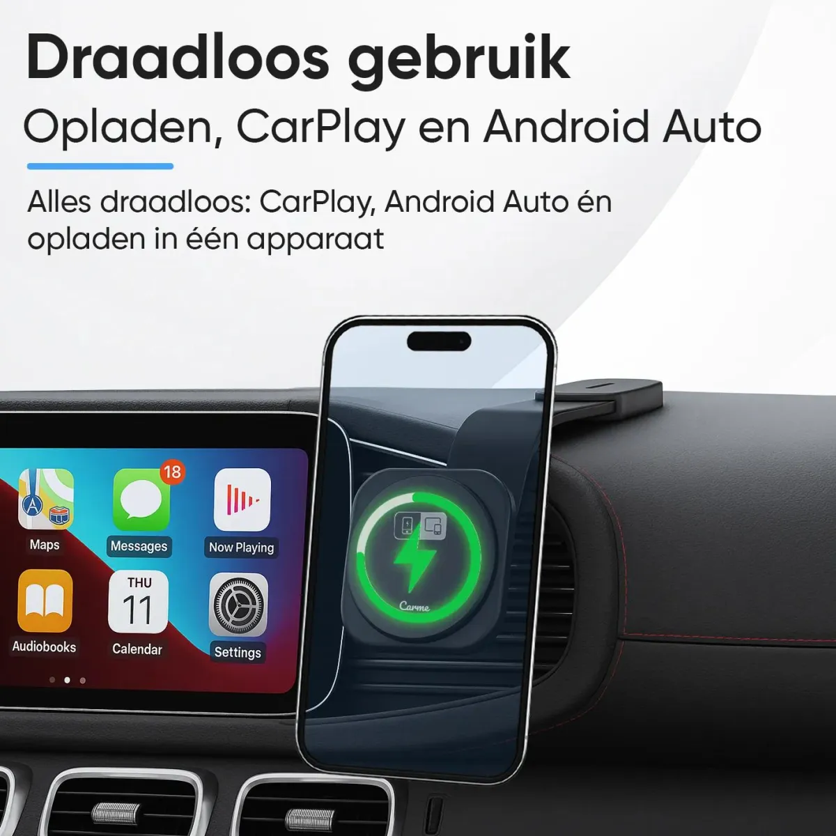 Clearance 4-in-1 CarPlay & Android Auto Dongle Pro Draadloze Ontvangers