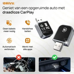 Best 2in1 CarPlay Dongle - Apple CarPlay Draadloze Ontvangers