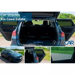 Discount Kia Cee'd (CD) SW Wagon 2018 - Zonneschermen achterportieren Autozonneschermen