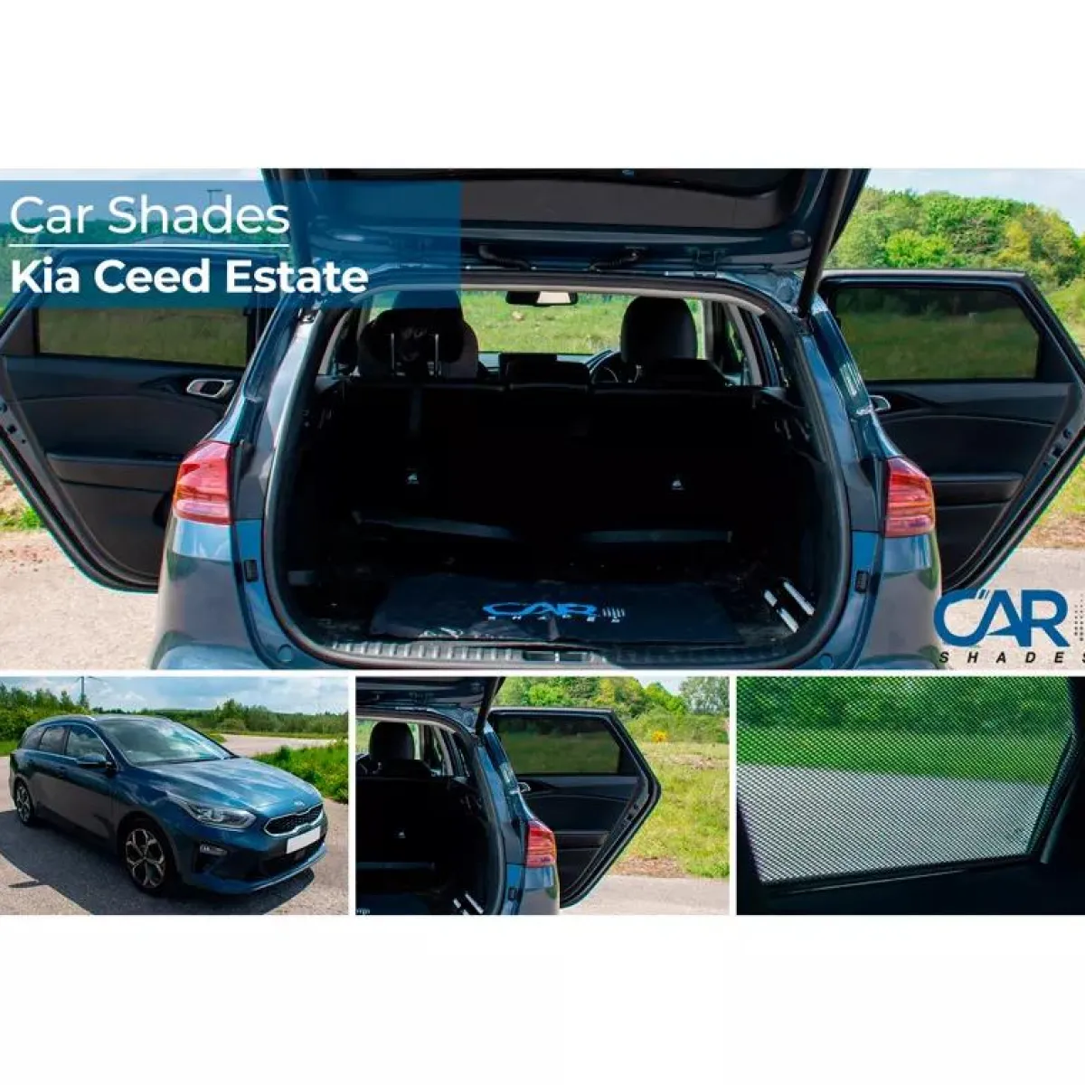 Discount Kia Cee'd (CD) SW Wagon 2018 - Zonneschermen achterportieren Autozonneschermen