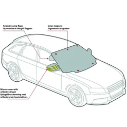 Clearance Magnetische hoes voor ruit en auto-spiegels Antivries Dekens