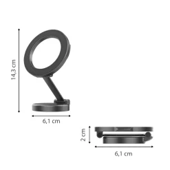 Clearance MagSafe Telefoonhouder Dashboard - Zwart Telefoon & Tablethouders