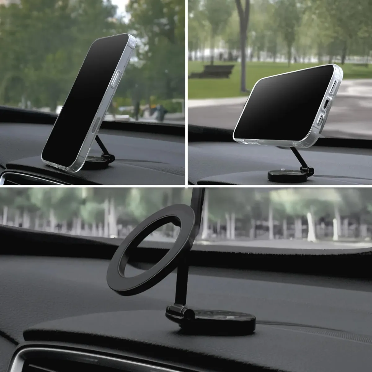 Clearance MagSafe Telefoonhouder Dashboard - Zwart Telefoon & Tablethouders