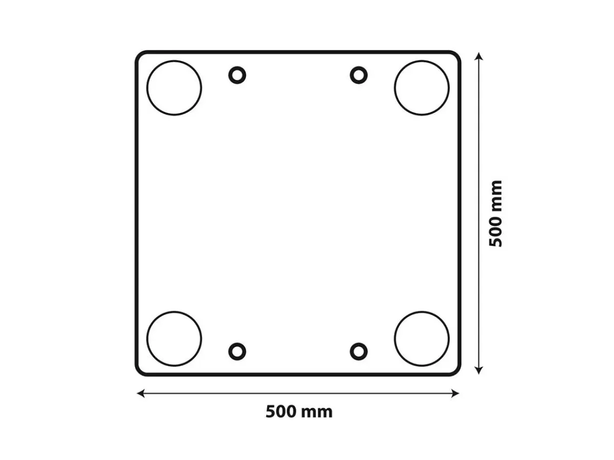 Outlet Markeringsbord uitstekende lading - 50x50 cm Markeringsborden & -Signalen