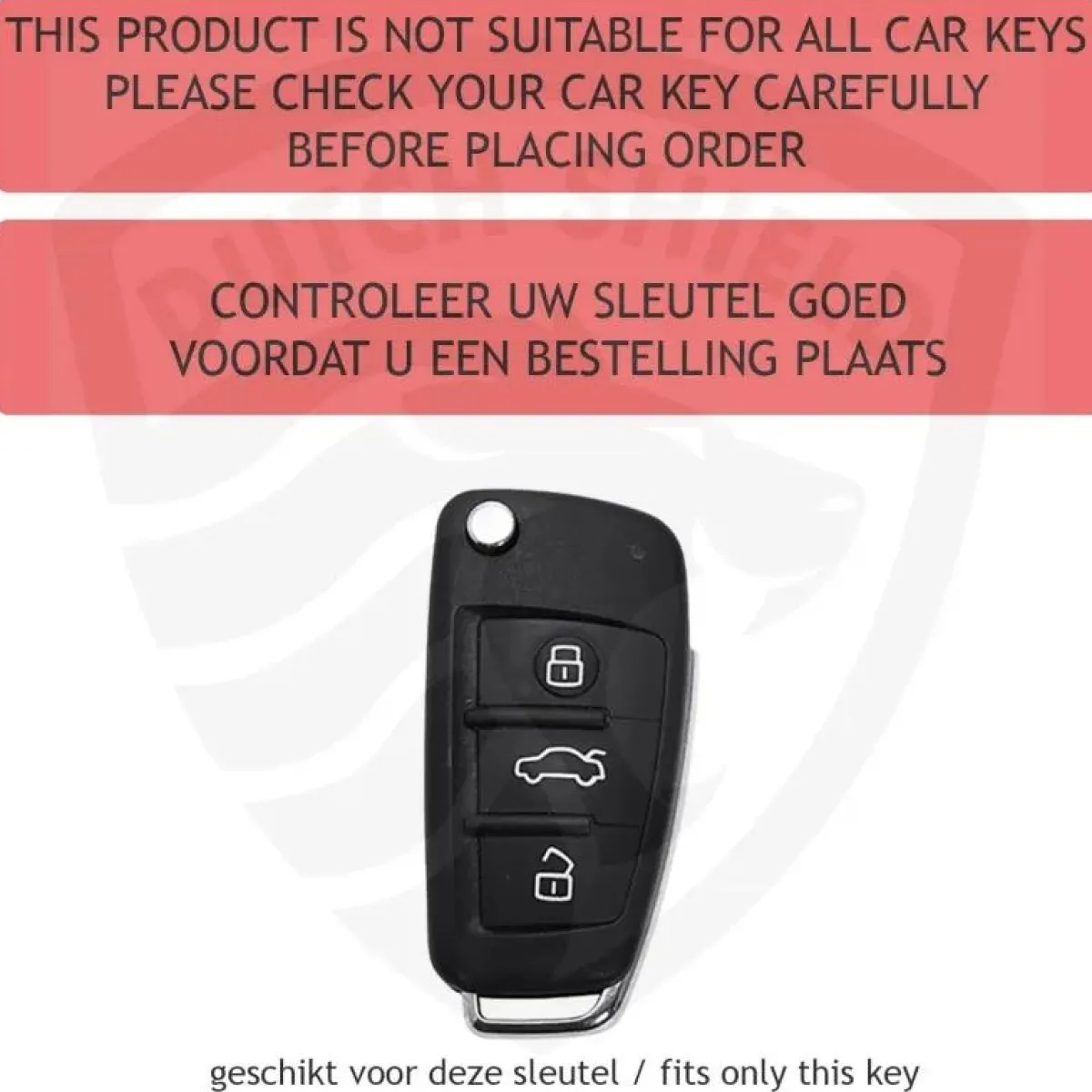 Best Metalen Sleutelhoesje voor Audi grijs C3 Autosleutelhoesjes