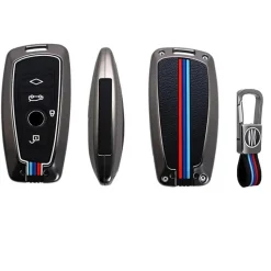 Hot Metalen Sleutelhoesje voor Bmw grijs A4 Autosleutelhoesjes