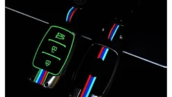Metalen Sleutelhoesje voor Hyundai grijs D3 Autosleutelhoesjes