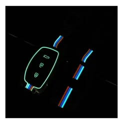 Hot Metalen Sleutelhoesje voor Hyundai grijs A3B Autosleutelhoesjes