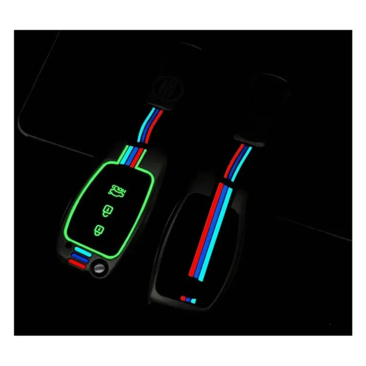 Outlet Metalen Sleutelhoesje voor Hyundai grijs B3 Autosleutelhoesjes