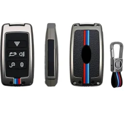 Metalen Sleutelhoesje voor Jaguar grijs B5 Autosleutelhoesjes