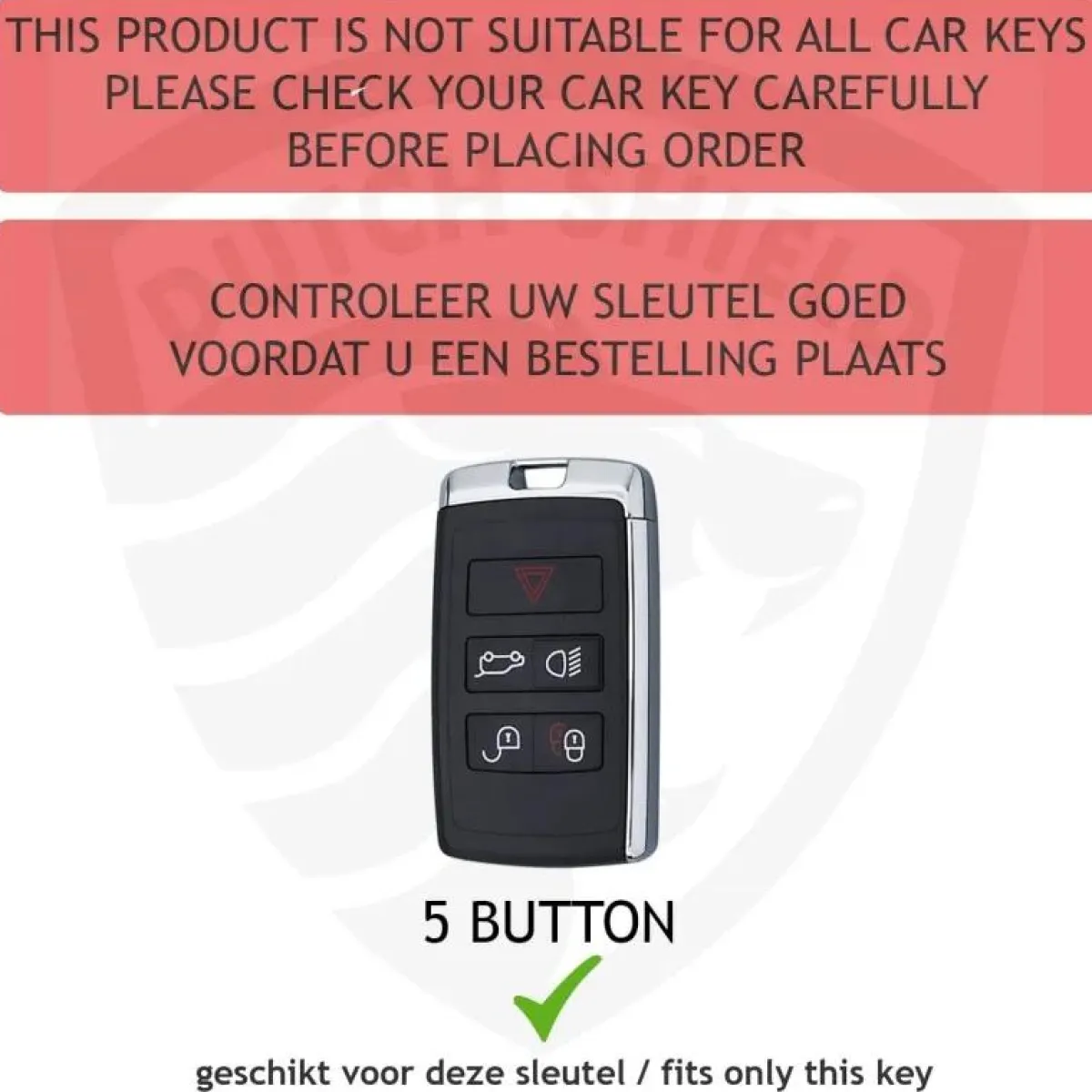 Metalen Sleutelhoesje voor Jaguar grijs B5 Autosleutelhoesjes