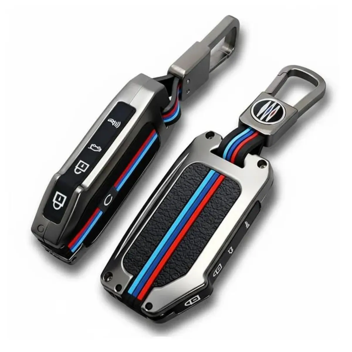 Discount Metalen Sleutelhoesje voor Kia grijs C5 Autosleutelhoesjes