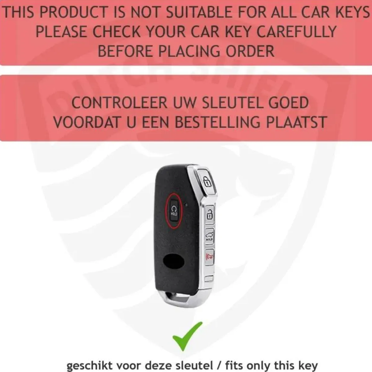 Discount Metalen Sleutelhoesje voor Kia grijs C5 Autosleutelhoesjes