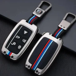 Discount Metalen Sleutelhoesje voor Landrover grijs A5 Autosleutelhoesjes