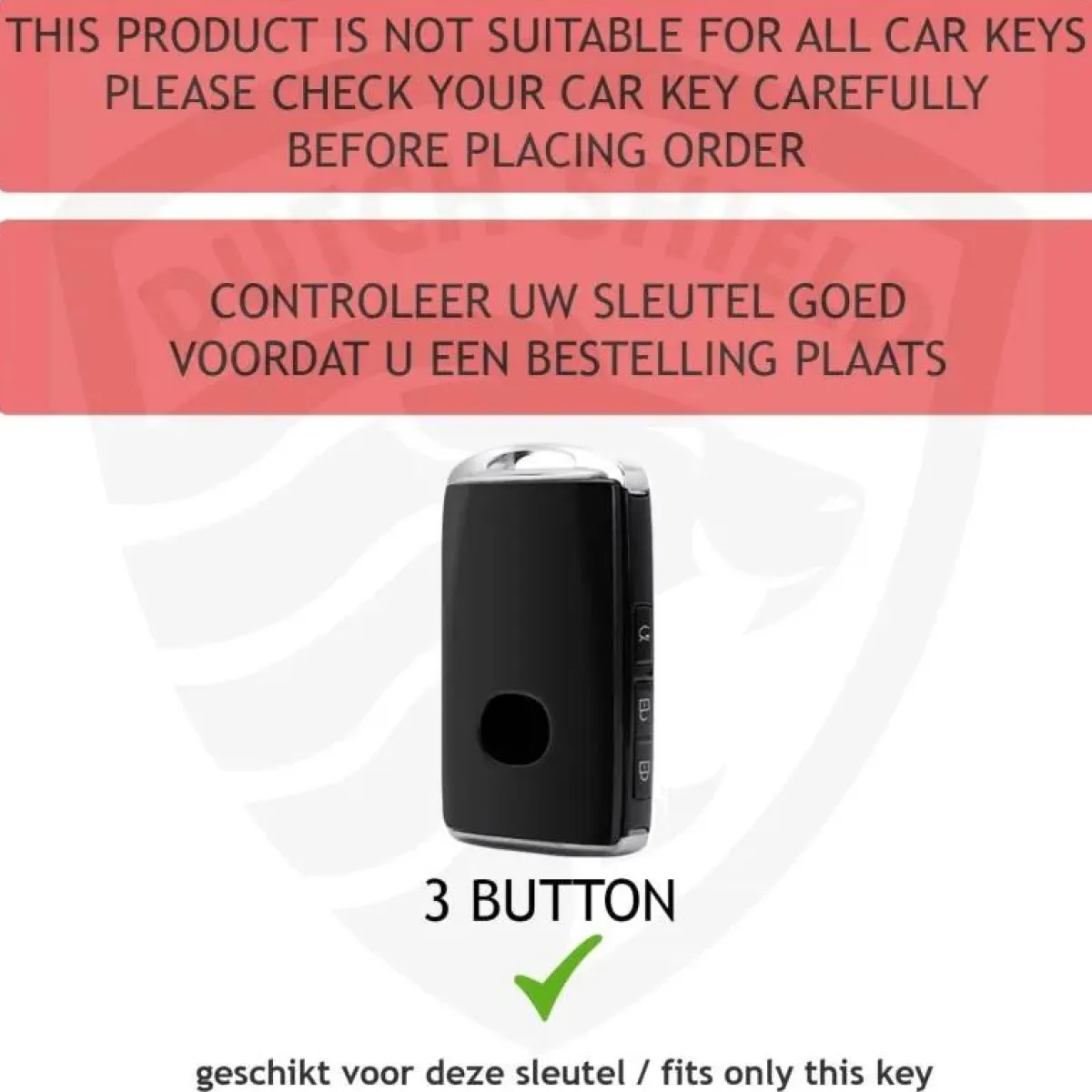 Metalen Sleutelhoesje voor Mazda grijs B3 Autosleutelhoesjes