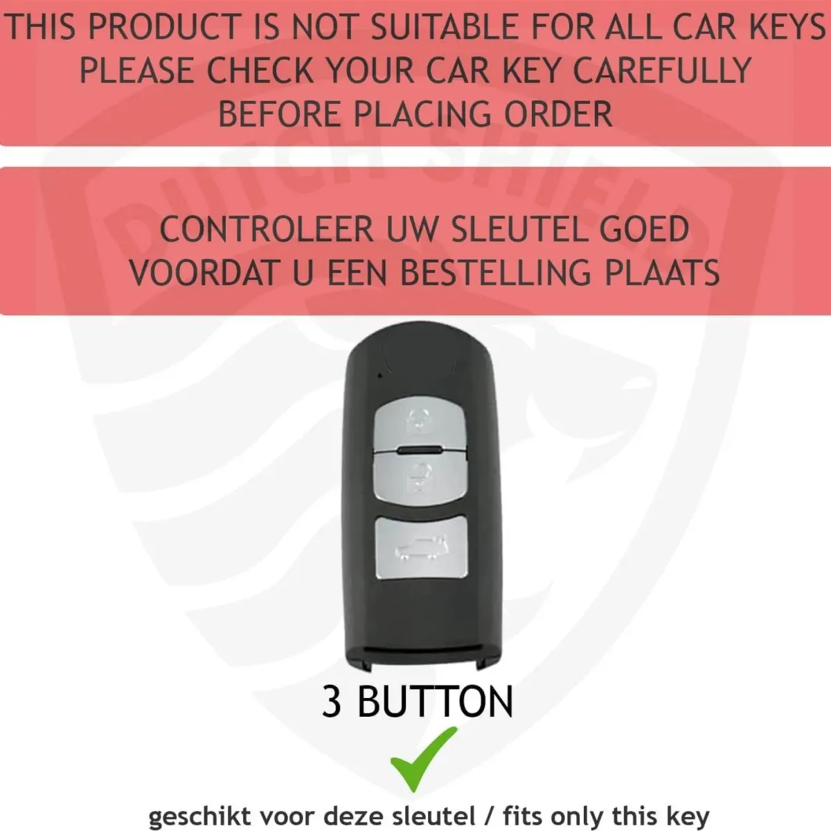 Sale Metalen Sleutelhoesje voor Mazda grijs A3 Autosleutelhoesjes