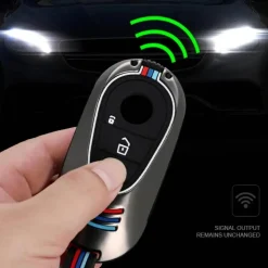 Best Metalen Sleutelhoesje voor Mercedes grijs C3 Autosleutelhoesjes