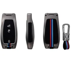 Sale Metalen Sleutelhoesje voor Mercedes grijs B3 Autosleutelhoesjes