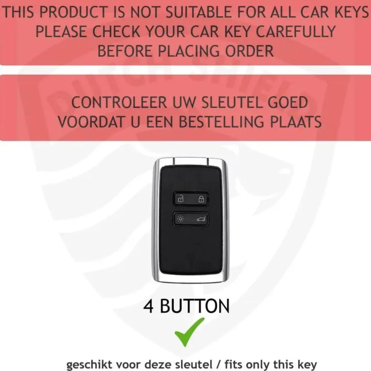 Hot Metalen Sleutelhoesje voor Renault grijs B Autosleutelhoesjes