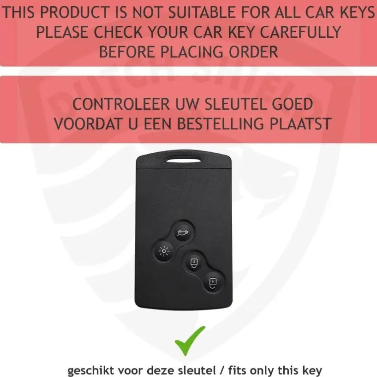 Clearance Metalen Sleutelhoesje voor Renault grijs C2 Autosleutelhoesjes