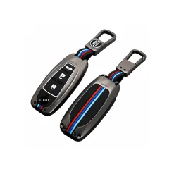 Discount Metalen Sleutelhoesje voor Suzuki grijs A3B Autosleutelhoesjes