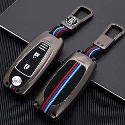 Discount Metalen Sleutelhoesje voor Suzuki grijs A3A Autosleutelhoesjes