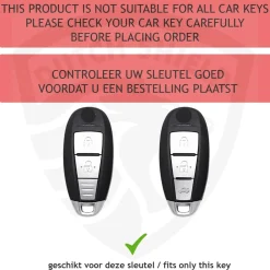 Discount Metalen Sleutelhoesje voor Suzuki grijs A3A Autosleutelhoesjes