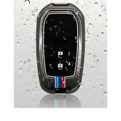 New Metalen Sleutelhoesje voor Toyota grijs A2 Autosleutelhoesjes