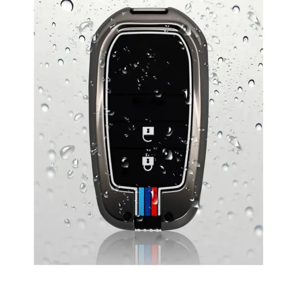 New Metalen Sleutelhoesje voor Toyota grijs A2 Autosleutelhoesjes