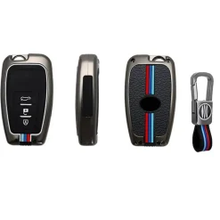 New Metalen Sleutelhoesje voor Toyota grijs B3A Autosleutelhoesjes