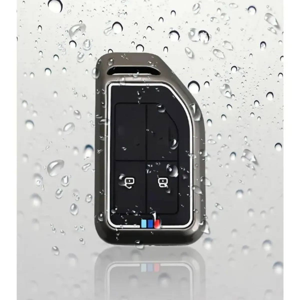 Clearance Metalen Sleutelhoesje voor Volvo Truck - 2 knoppen Autosleutelhoesjes