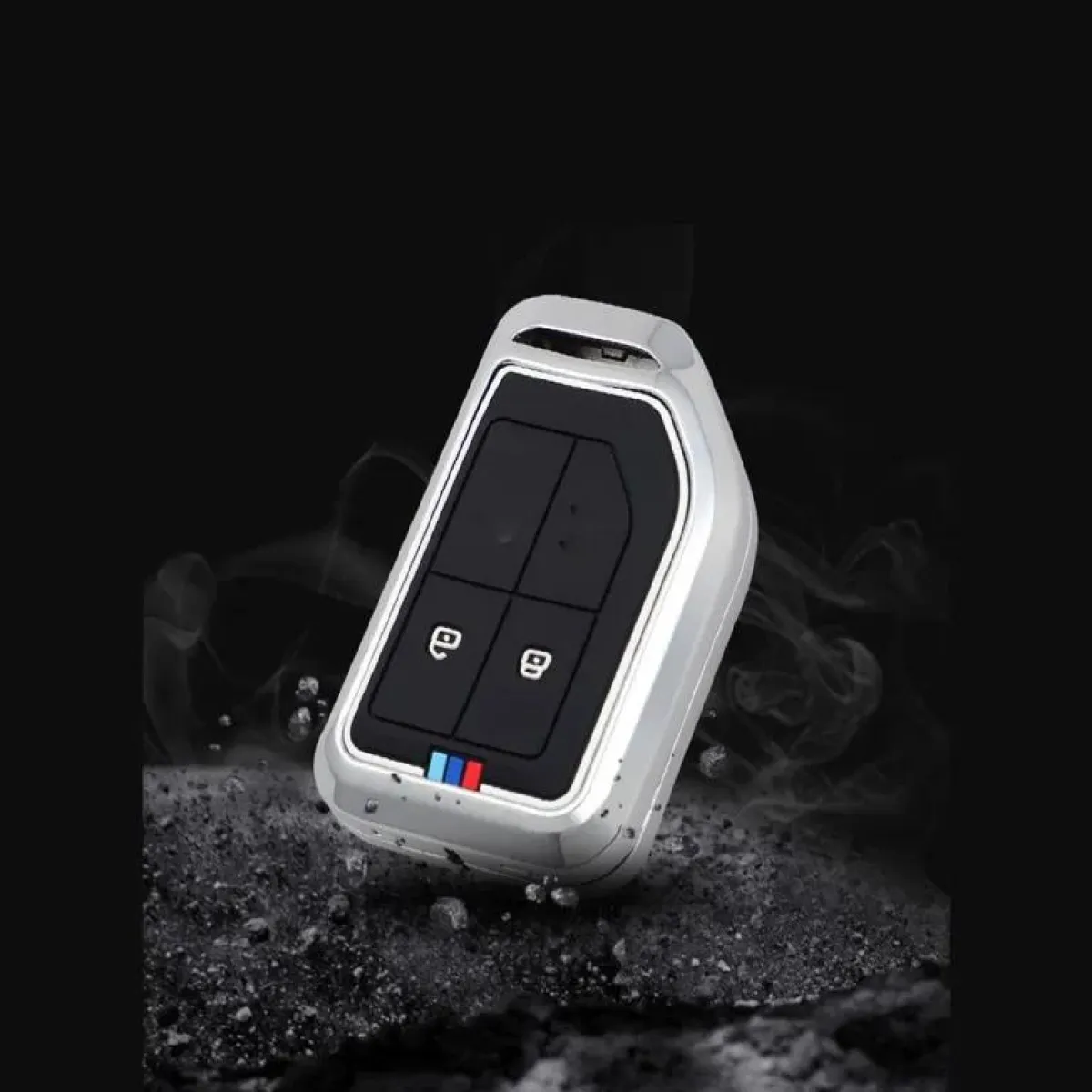 Clearance Metalen Sleutelhoesje voor Volvo Truck - 2 knoppen Autosleutelhoesjes