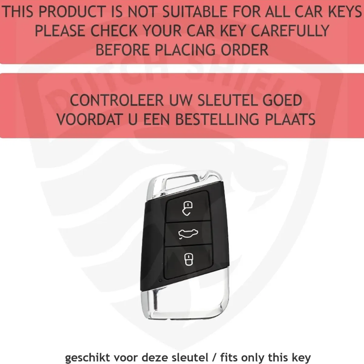 Metalen Sleutelhoesje VW - Skoda - Seat - Cupra D3 Autosleutelhoesjes