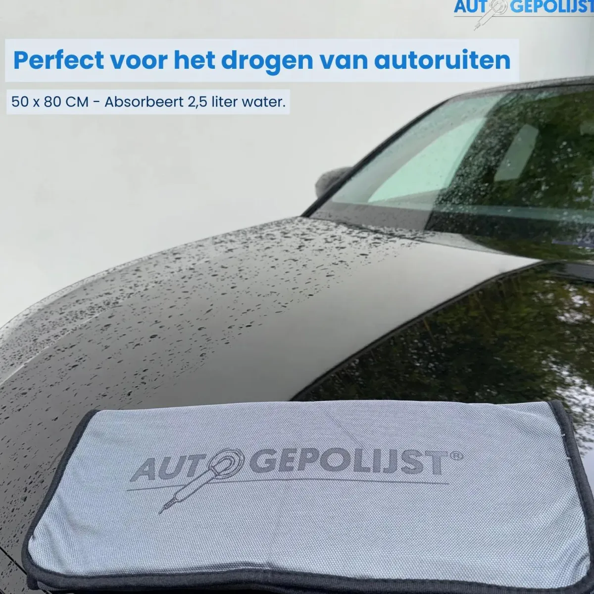 Outlet Microvezeldoek - Droogdoek - 600GSM - 50 x 80 cm Auto Poetsen|Auto Wassen