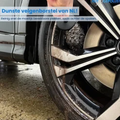 Discount Microvezel Velgenborstel - 2 Afneembare Borstels Auto Wassen