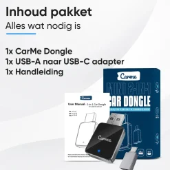 Mini 2-in-1 CarPlay & Android Auto Dongle V2 Draadloze Ontvangers