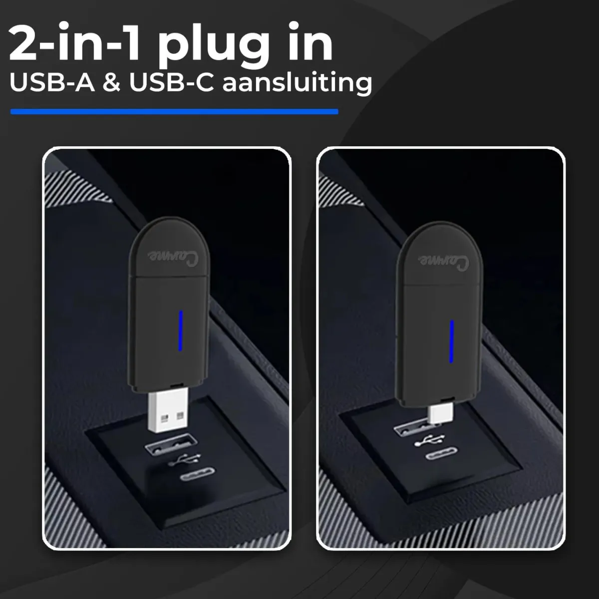 New Mini 2-in-1 CarPlay & Android Auto Dongle Draadloze Ontvangers