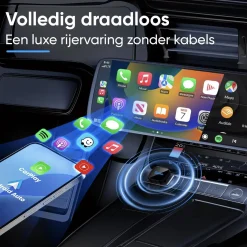 Online Mini 2-in-1 CarPlay & Android Auto Dongle V3 Draadloze Ontvangers