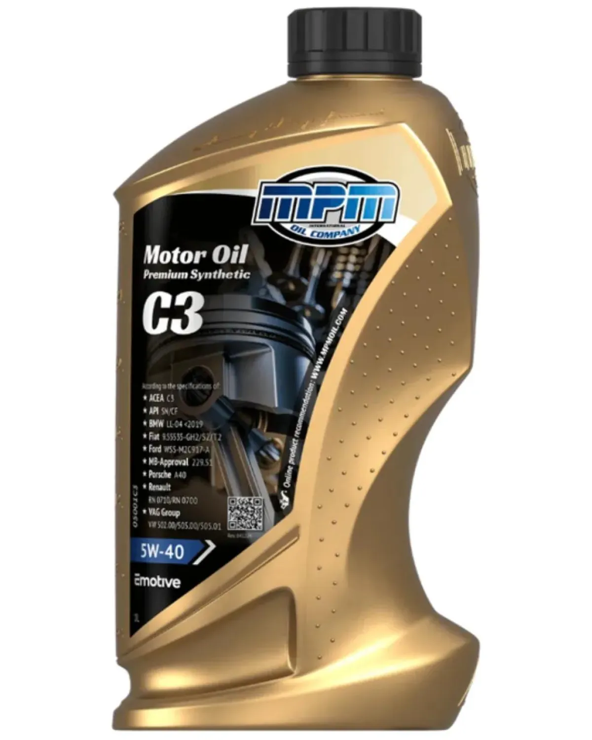 Motorolie 5w40 c3 premium synthetic| 1 liter Oliën & Vloeistoffen