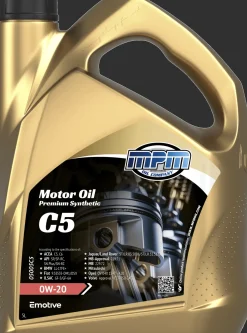 Outlet Motorolie 0w20 c5 premium synthetic | 5 liter Oliën & Vloeistoffen