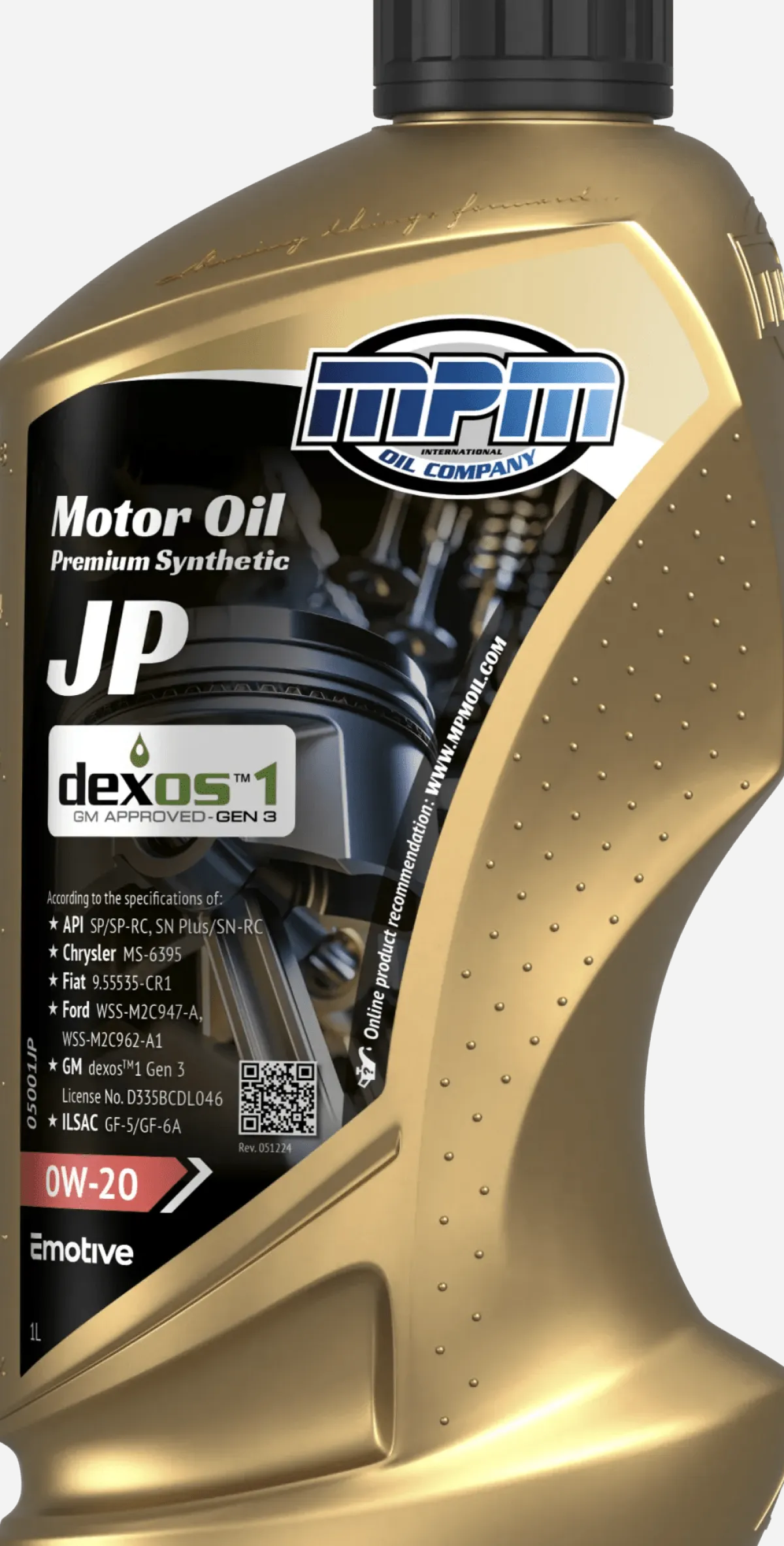 Best Motorolie 0w20 jp premium synthetic | 1 liter Oliën & Vloeistoffen