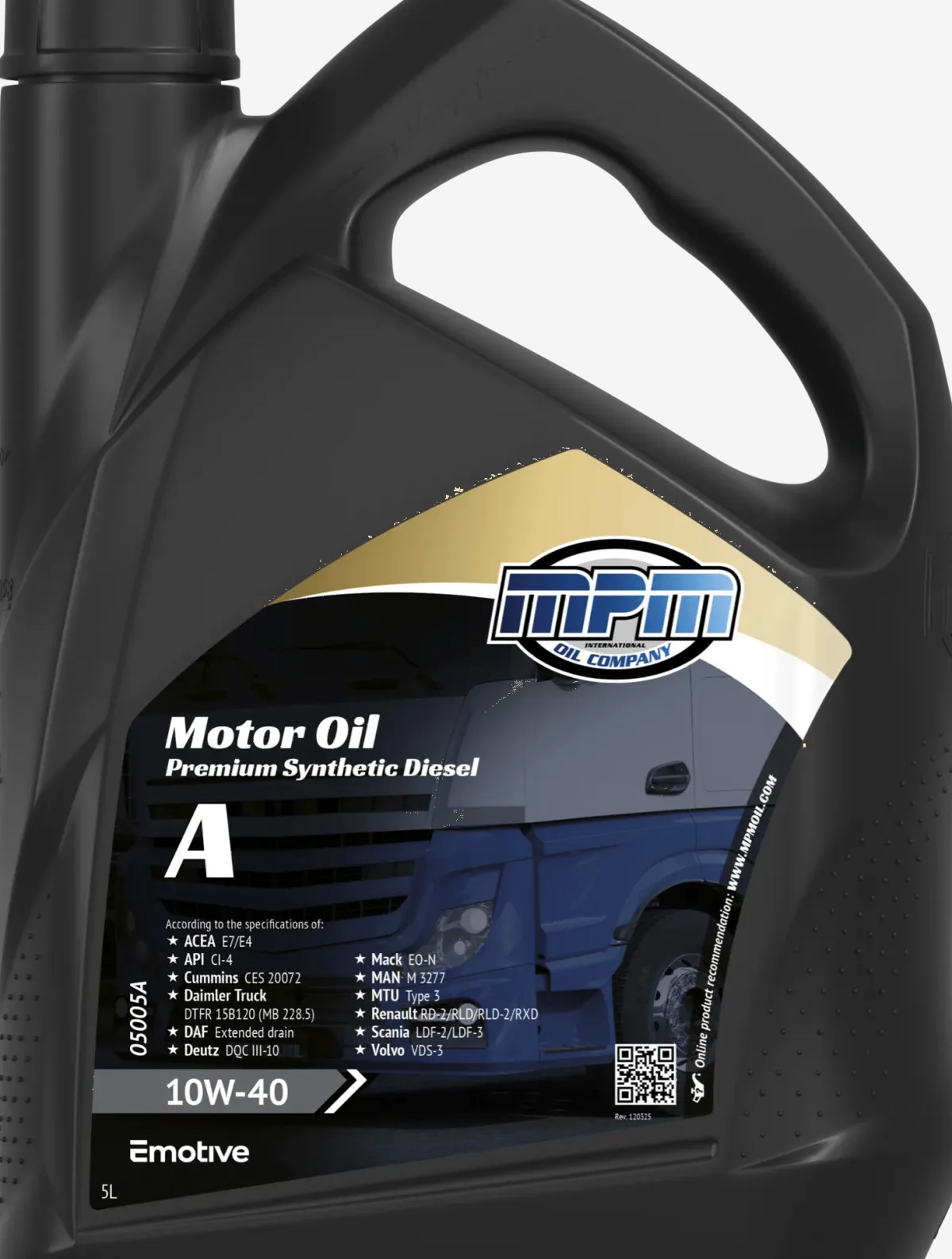 Clearance Motorolie 10w40 premium synthetic diesel | 5 Oliën & Vloeistoffen