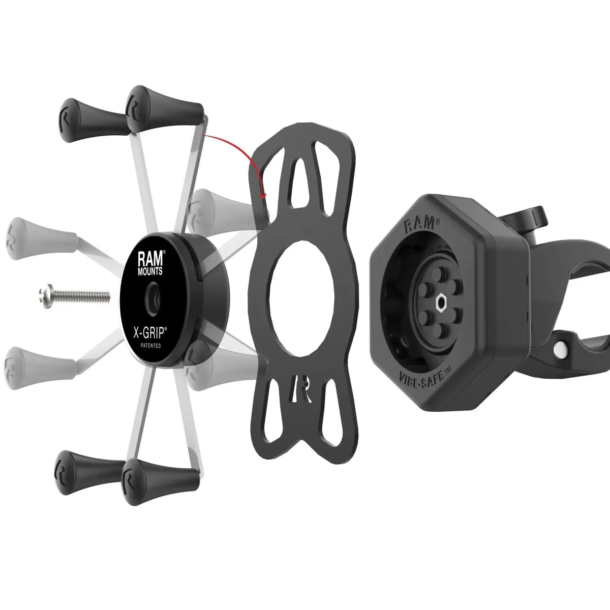 Clearance Motor telefoonhouder met Vibe-Safe Telefoon & Tablethouders