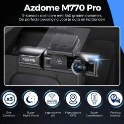 Clearance M770 Pro 2CH 4K Wifi GPS 64gb dashcam Dashcams