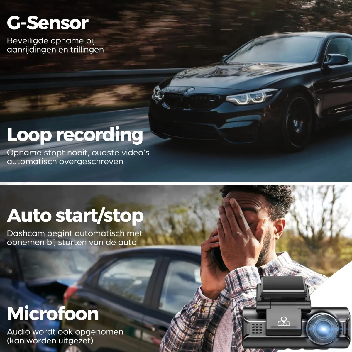 Clearance M770 Pro 2CH 4K Wifi GPS 64gb dashcam Dashcams