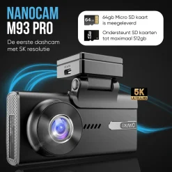 M93 Pro 5K Touch Wifi GPS 64gb dashcam Dashcams