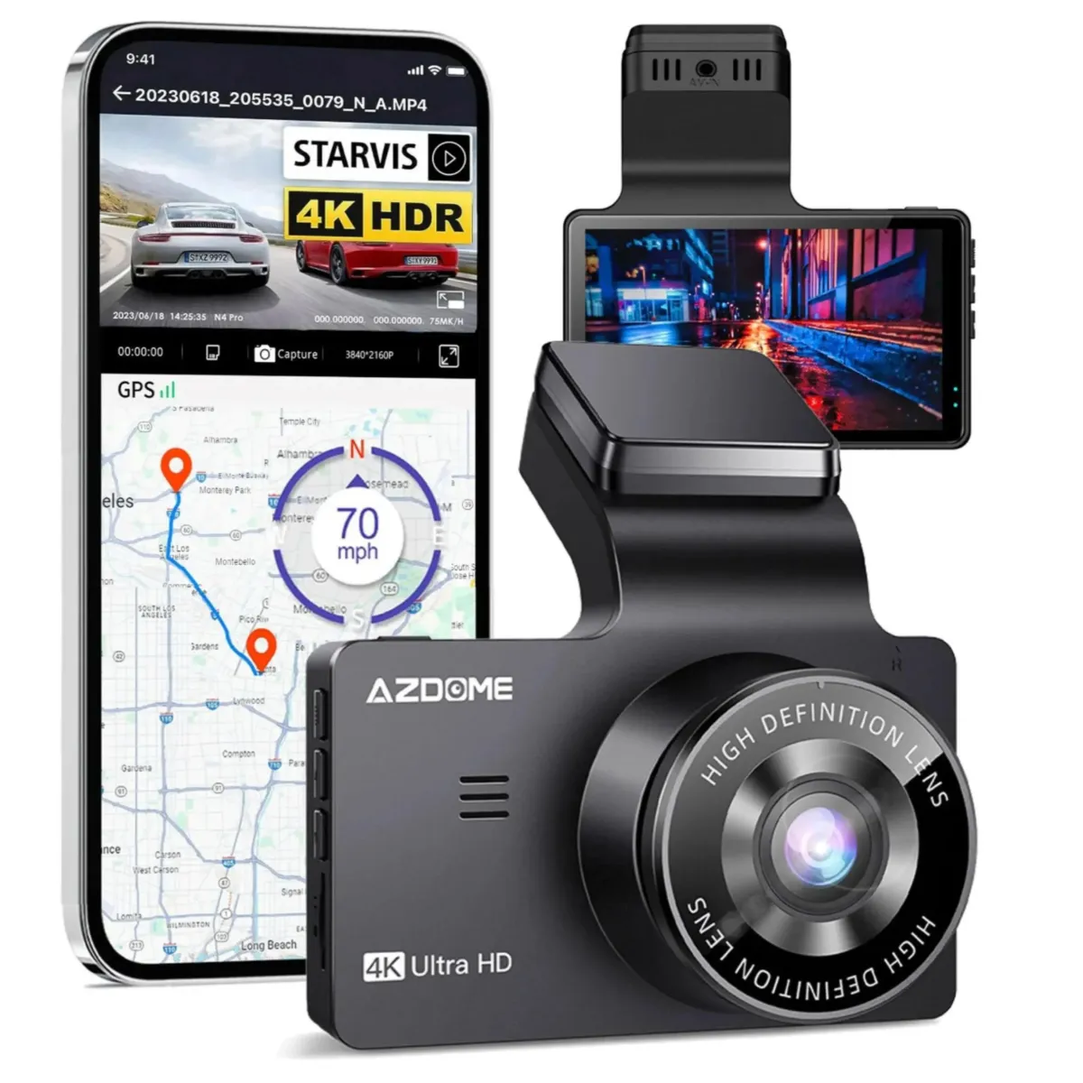 Discount M63 Pro True 4K 64gb Wifi GPS dashcam Dashcams