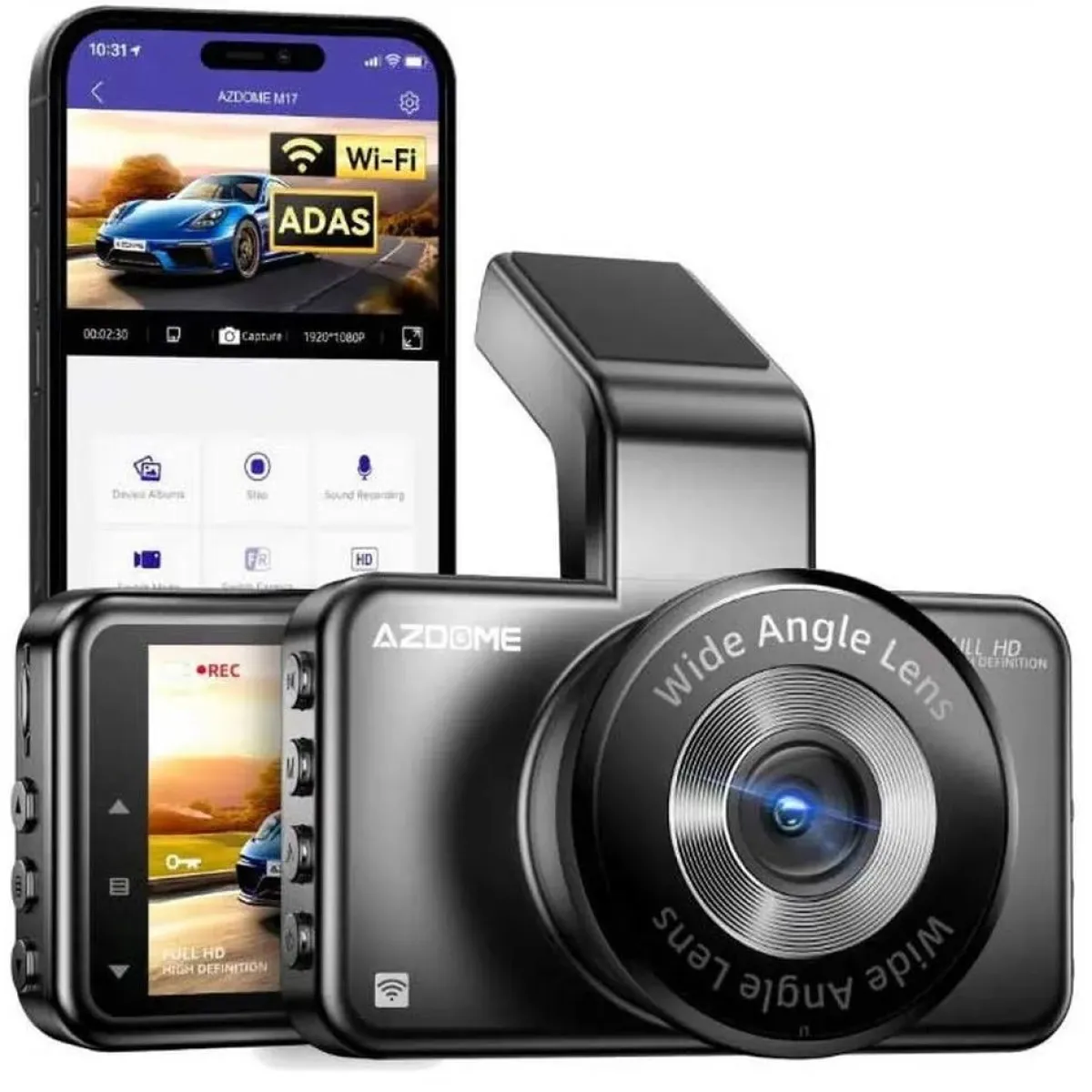New M17 Pro Wifi 1CH Full HD dashcam Dashcams